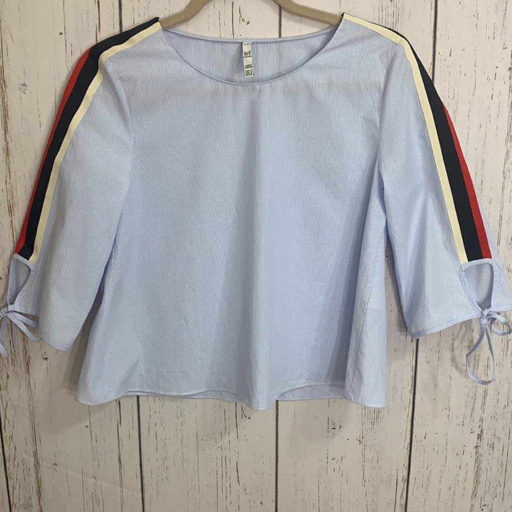 Zara Trafaluc Collection Striped Blouse Size S